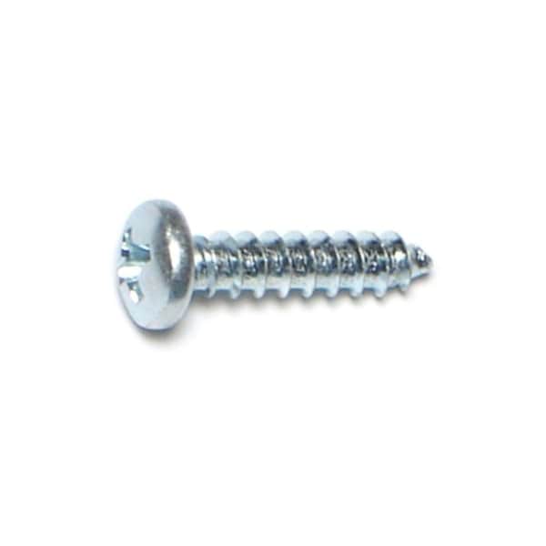 Midwest Fastener Sheet Metal Screw, #6 x 5/8 in, Zinc Plated Steel Pan Head Phillips Drive, 100 PK 03229 - main